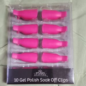 Studio Selection Pink Gel Polish Soak Off Clips